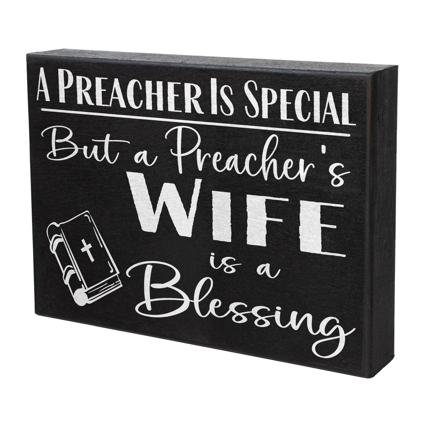 Preacher's Wife Gift: Handmade Wooden Blessing Sign
