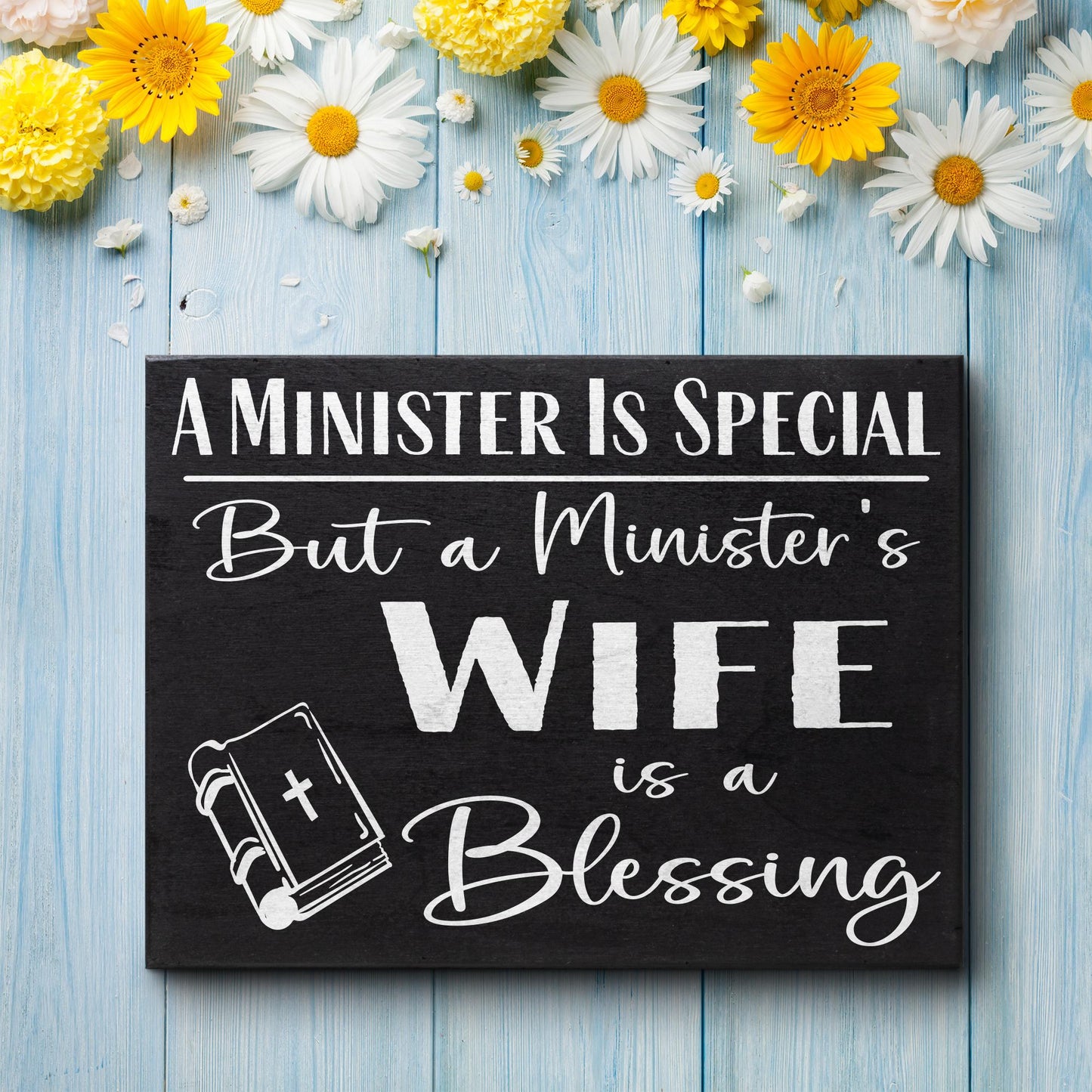 Minister's Wife Gift: 'A Blessing' Wooden Sign