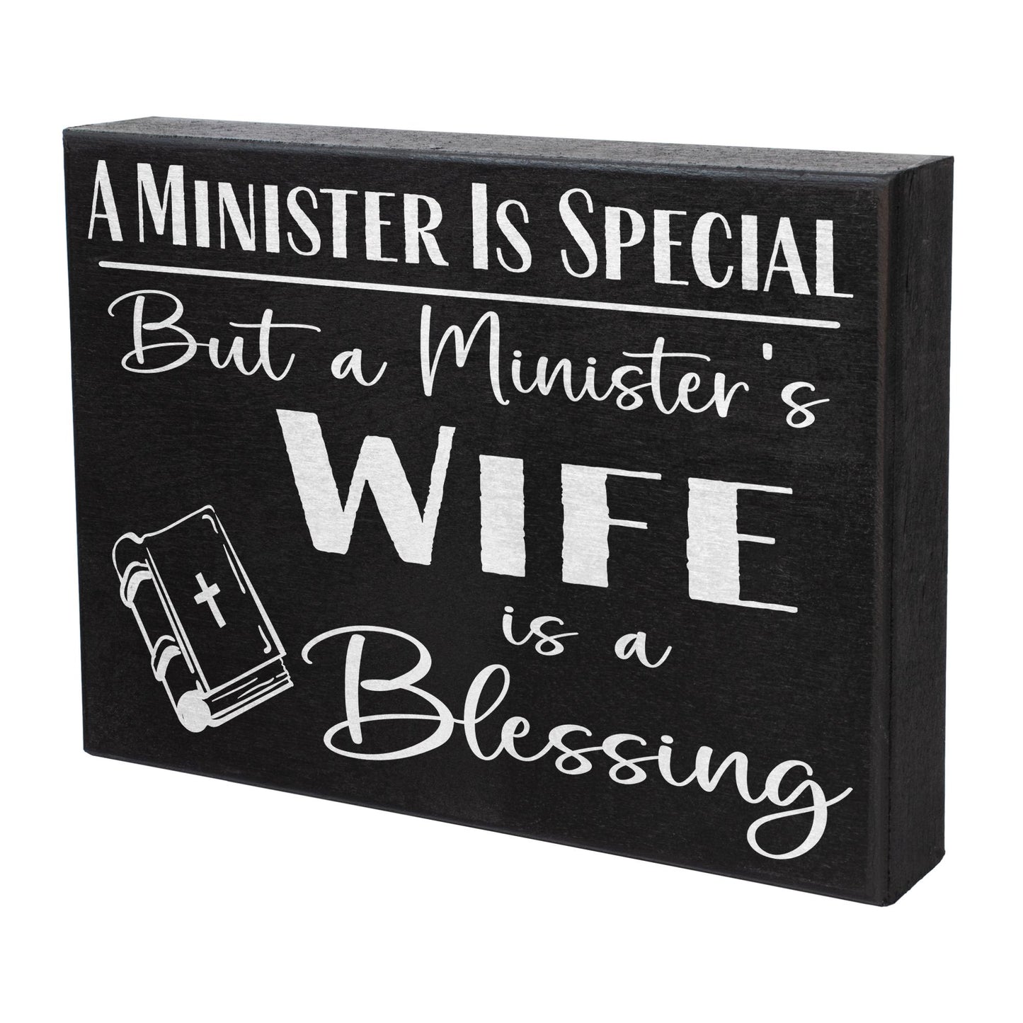 Minister's Wife Gift: 'A Blessing' Wooden Sign