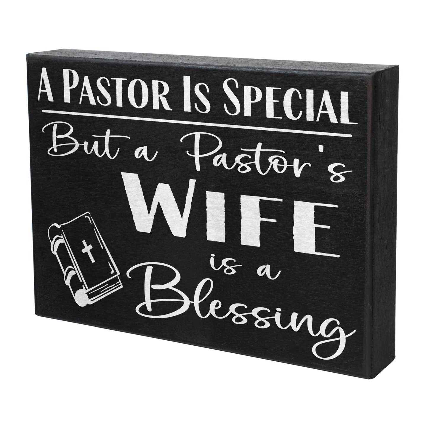 Pastor's Wife Gift: Handmade Wooden Sign, Religious Home Decor