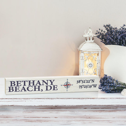 Bethany Beach Delaware Sign: Coastal Farmhouse Decor