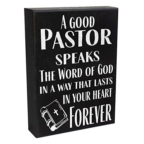 Meaningful Pastor Gift: Handcrafted Wood Sign, Uplifting Quote