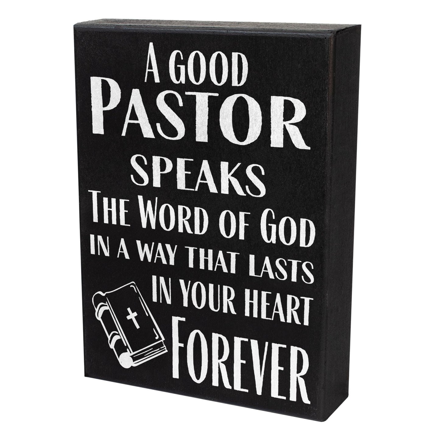 Meaningful Pastor Gift: Handcrafted Wood Sign, Uplifting Quote