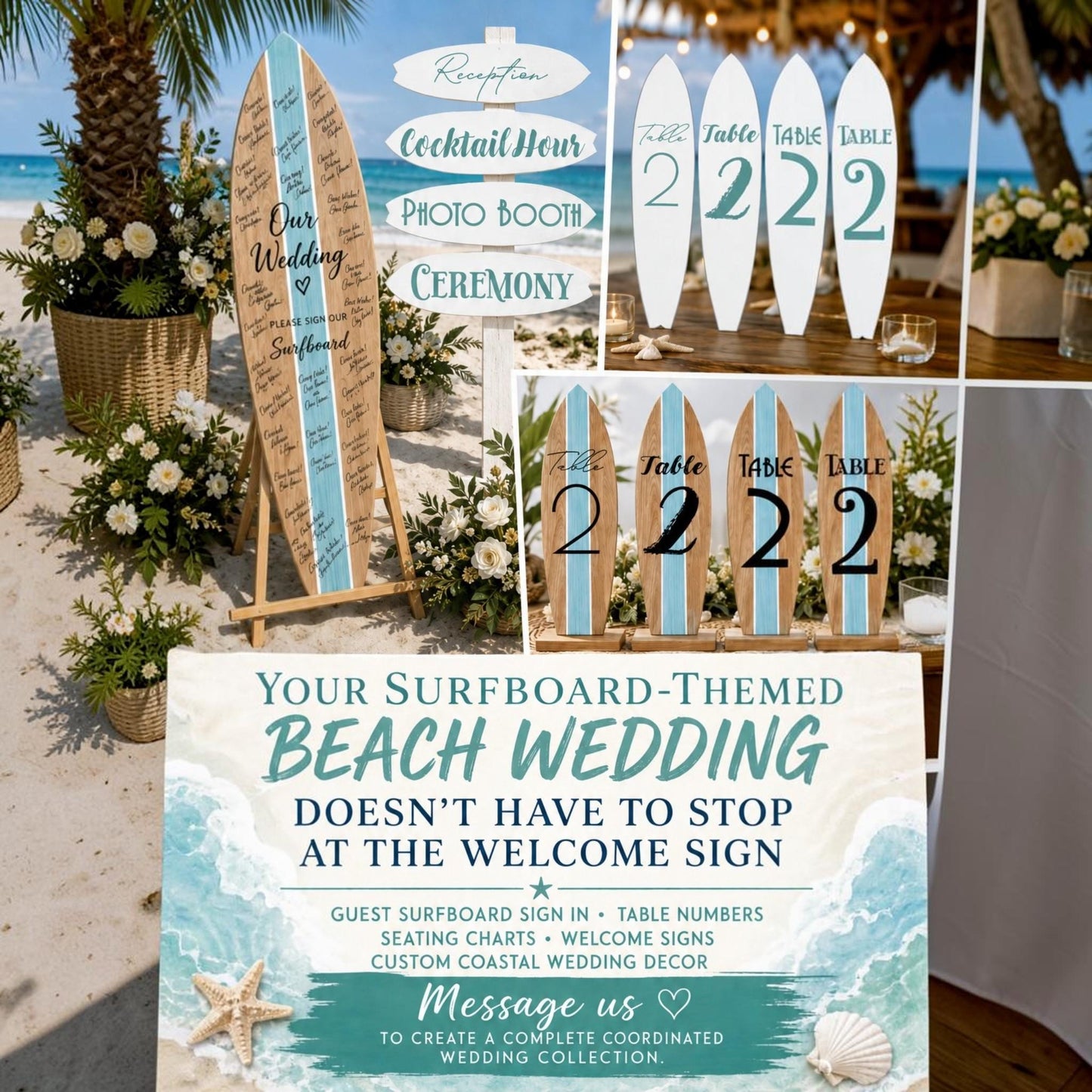 Custom Wedding Surfboard