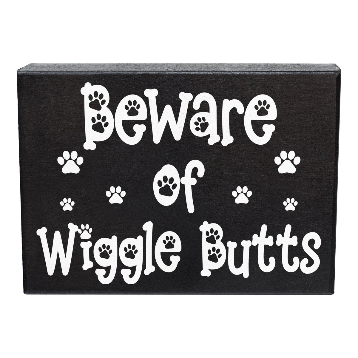 Wigglebutts Dog Gift Sign Decor, Funny Dog Wall Art Sign, Gifts for Dog Lovers, 8x6 Inch Wood Sign, Dog Mom Gifts, Dog Signs, Gifts for Anim