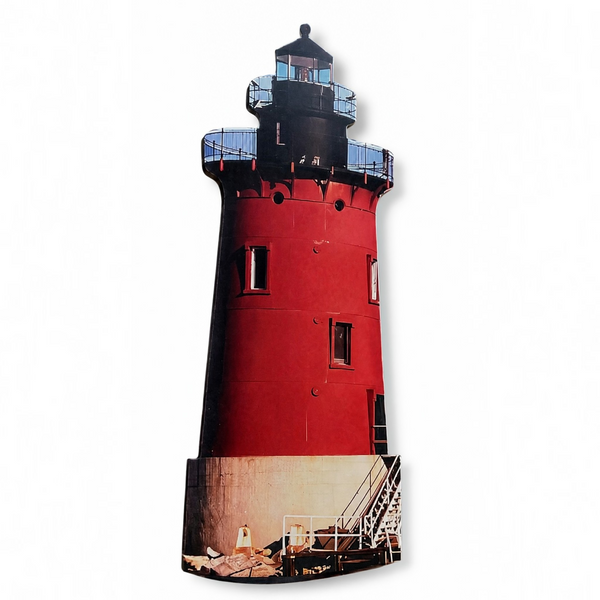 Breakwater Lighthouse Wall Sign – Lewes Delaware Nautical Decor - Outdoor Safe