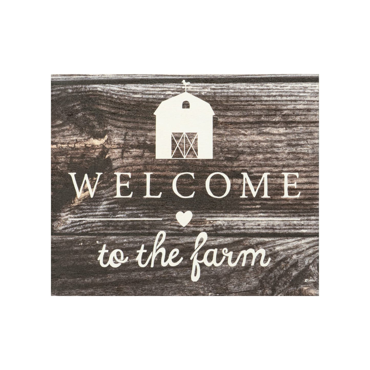 JennyGems Welcome To the Farm Wooden Sign, Barn Gifts, Rustic Farmhouse Decorations Wall Hanging, Gray Wash