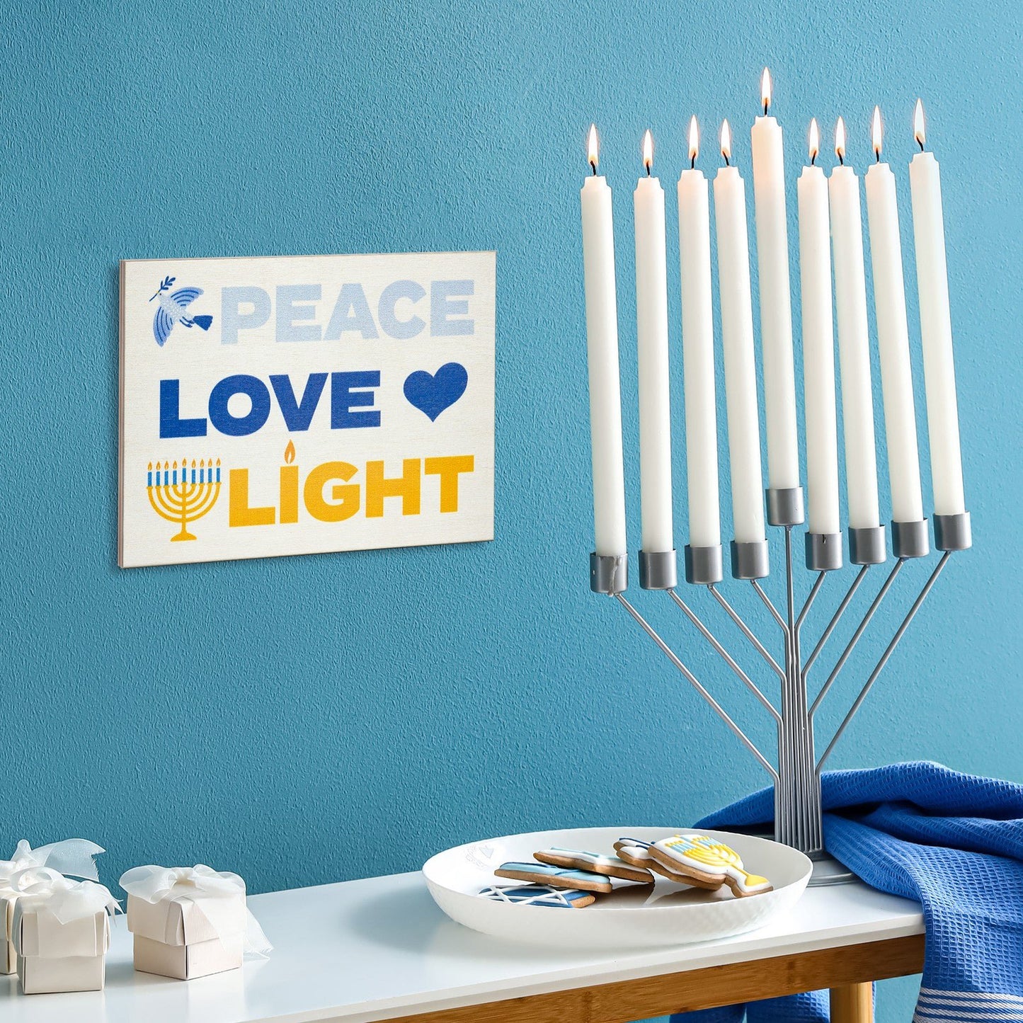 JennyGems Hanukkah Decorations Hanukkah Party Decorations, Hanukkah Gifts Sign