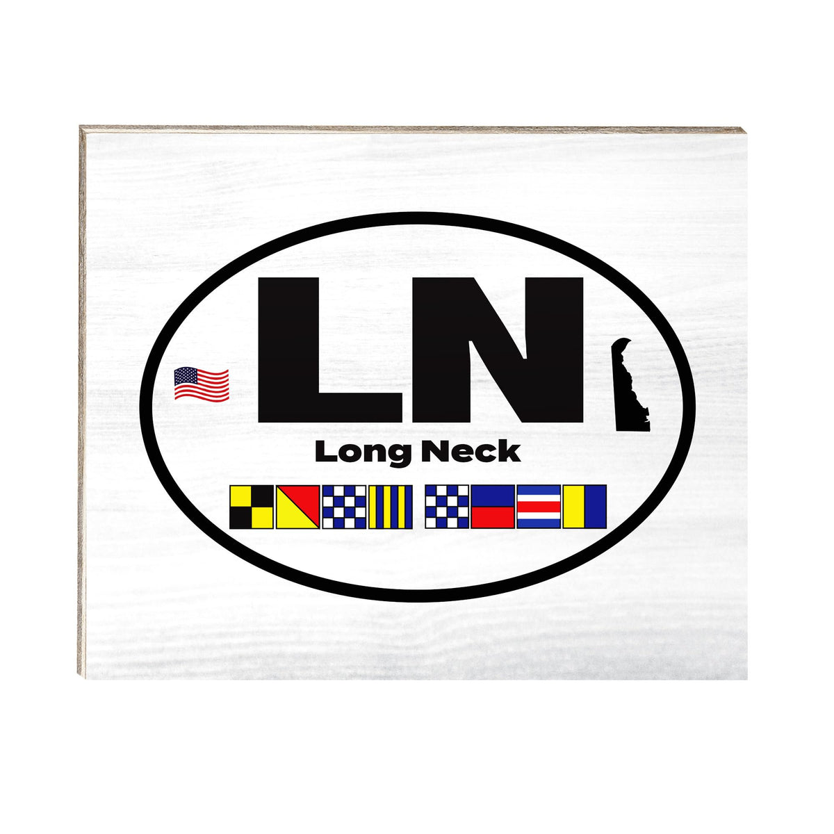 JennyGems Long Neck Delaware Gifts and Souvenirs, Delaware Sign, Beach Decor, Made in USA