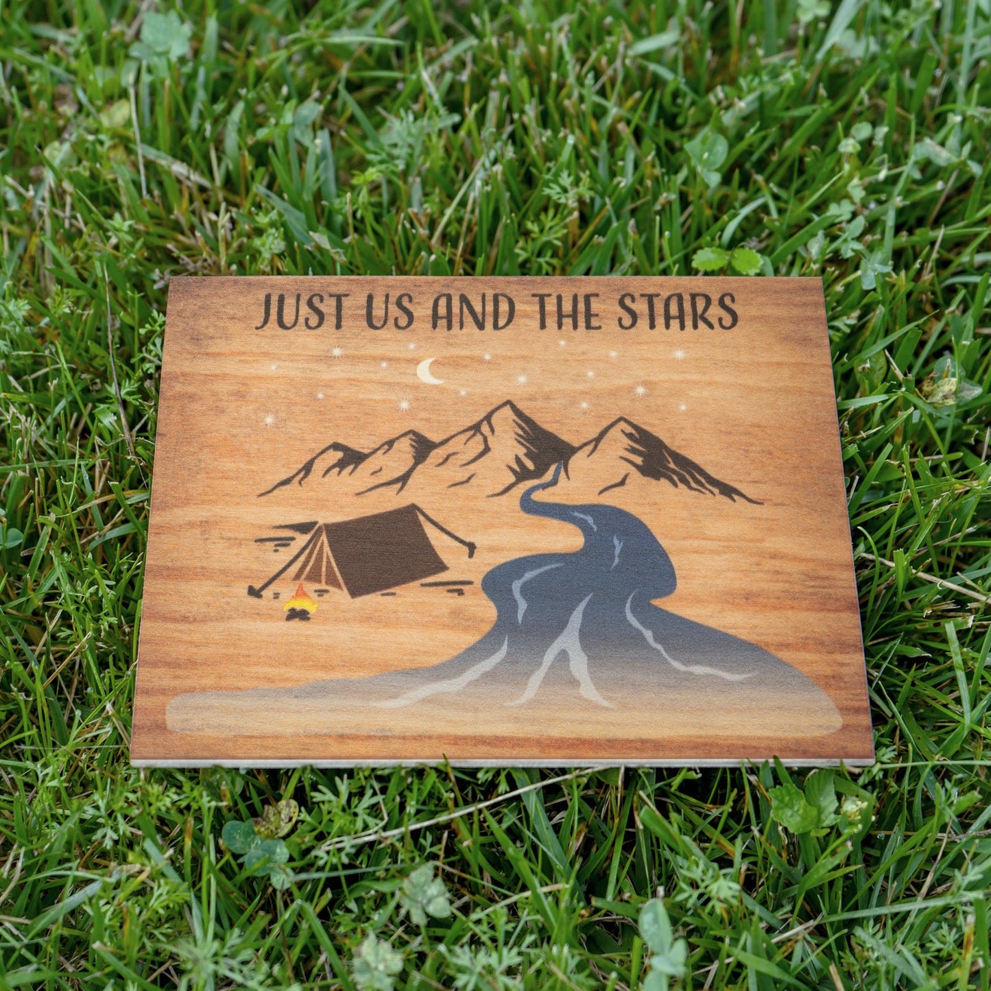 JennyGems Camper Gifts for Women, Gift for Campers (Just Us and the Stars) Sign