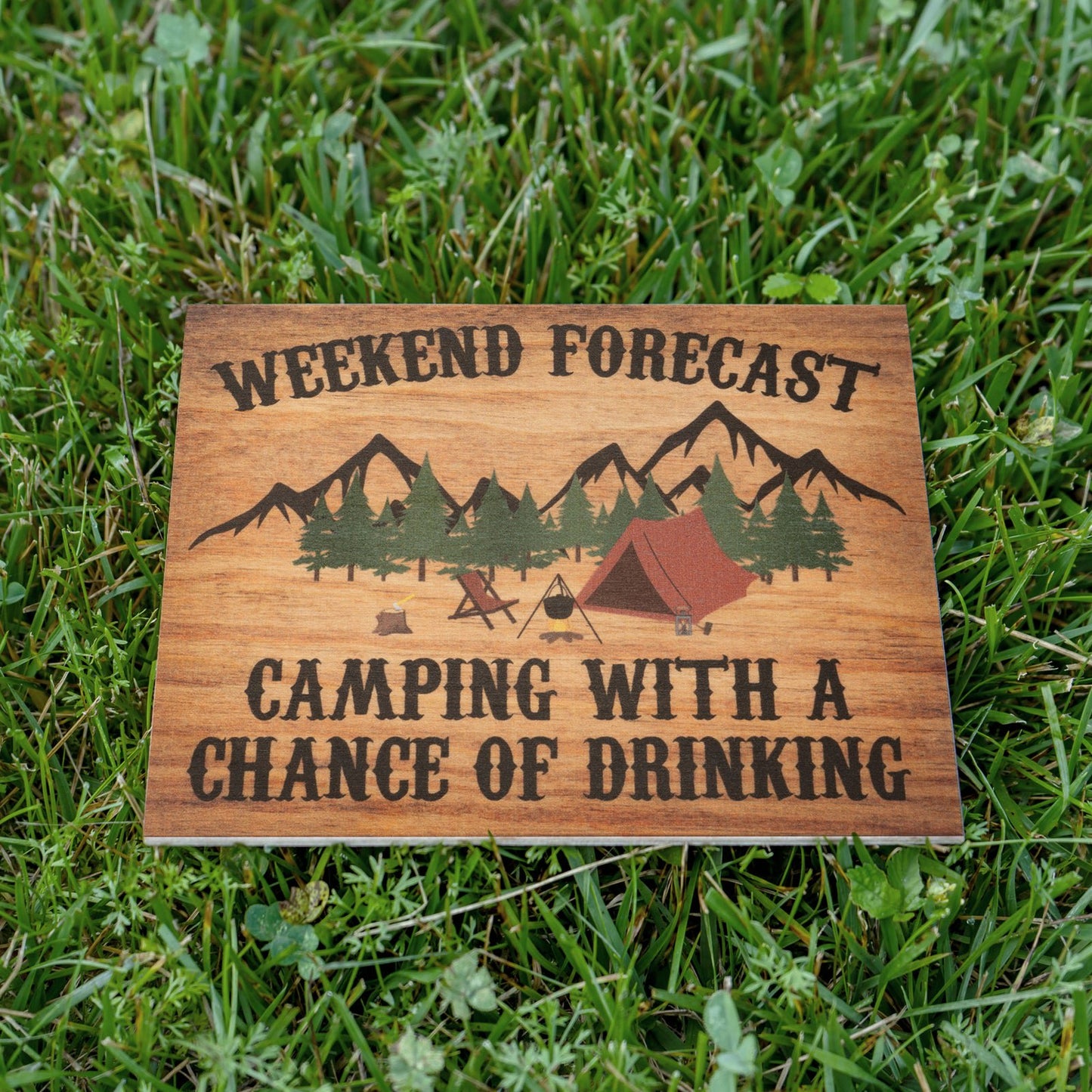 JennyGems Camper Gifts for Women, Gift for Campers Weekend Forecast Camp Sign
