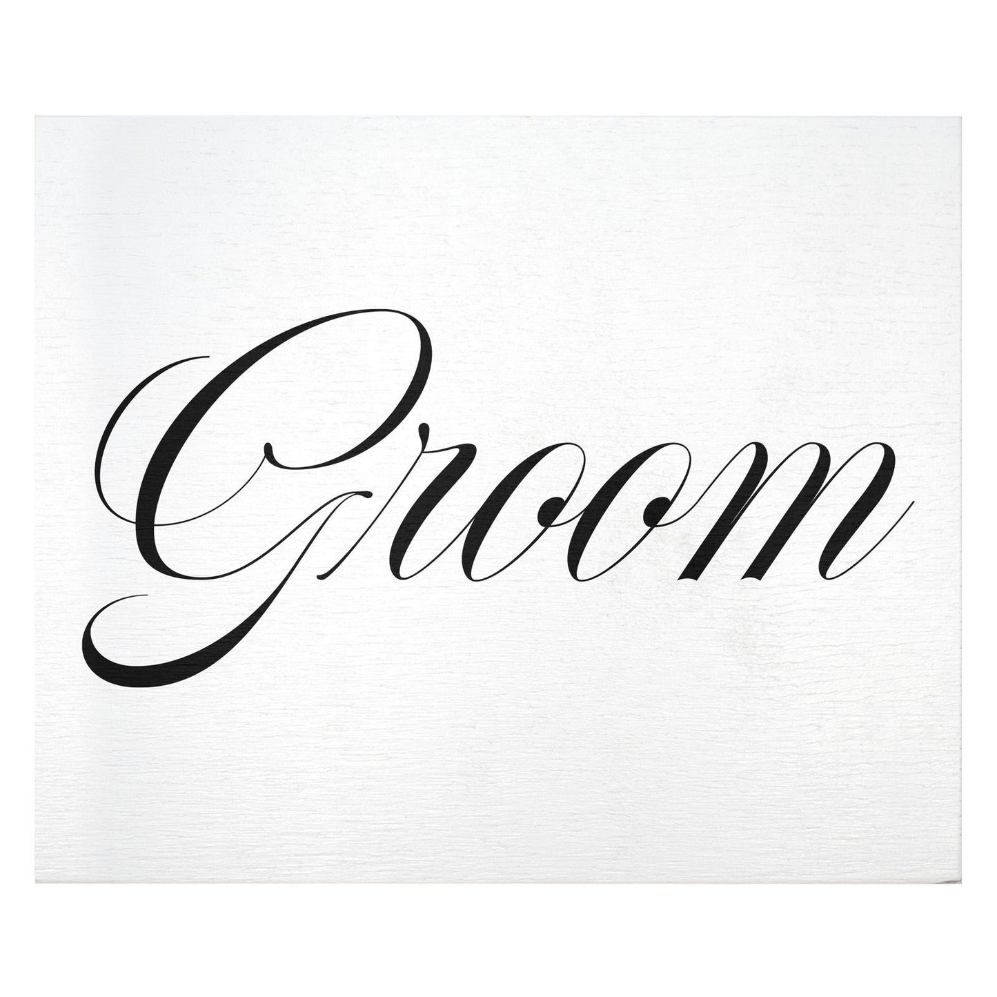 JennyGems Bride And Groom Wedding Chair Signs, Wedding Reception Decor (White)