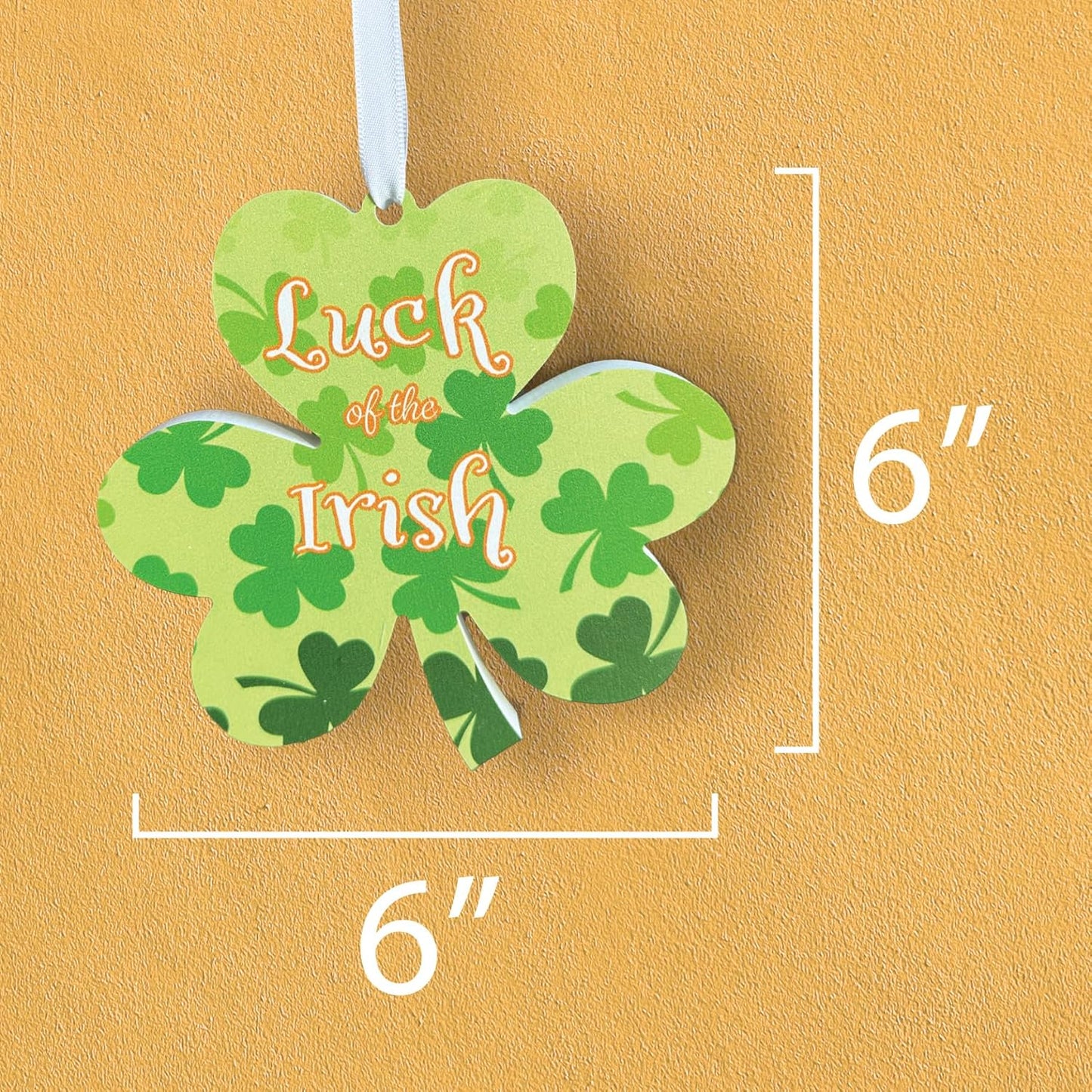 Shamrock Ornaments 4pc Set, St. Patrick's Day Decor