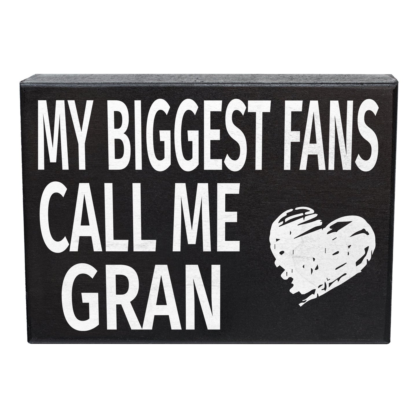 JennyGems My Biggest Fans Call Me Gran Sign, American Made 8x6 inch Wall Hanging, Gran Gifts, Grandma Gifts, Wall Art Decor