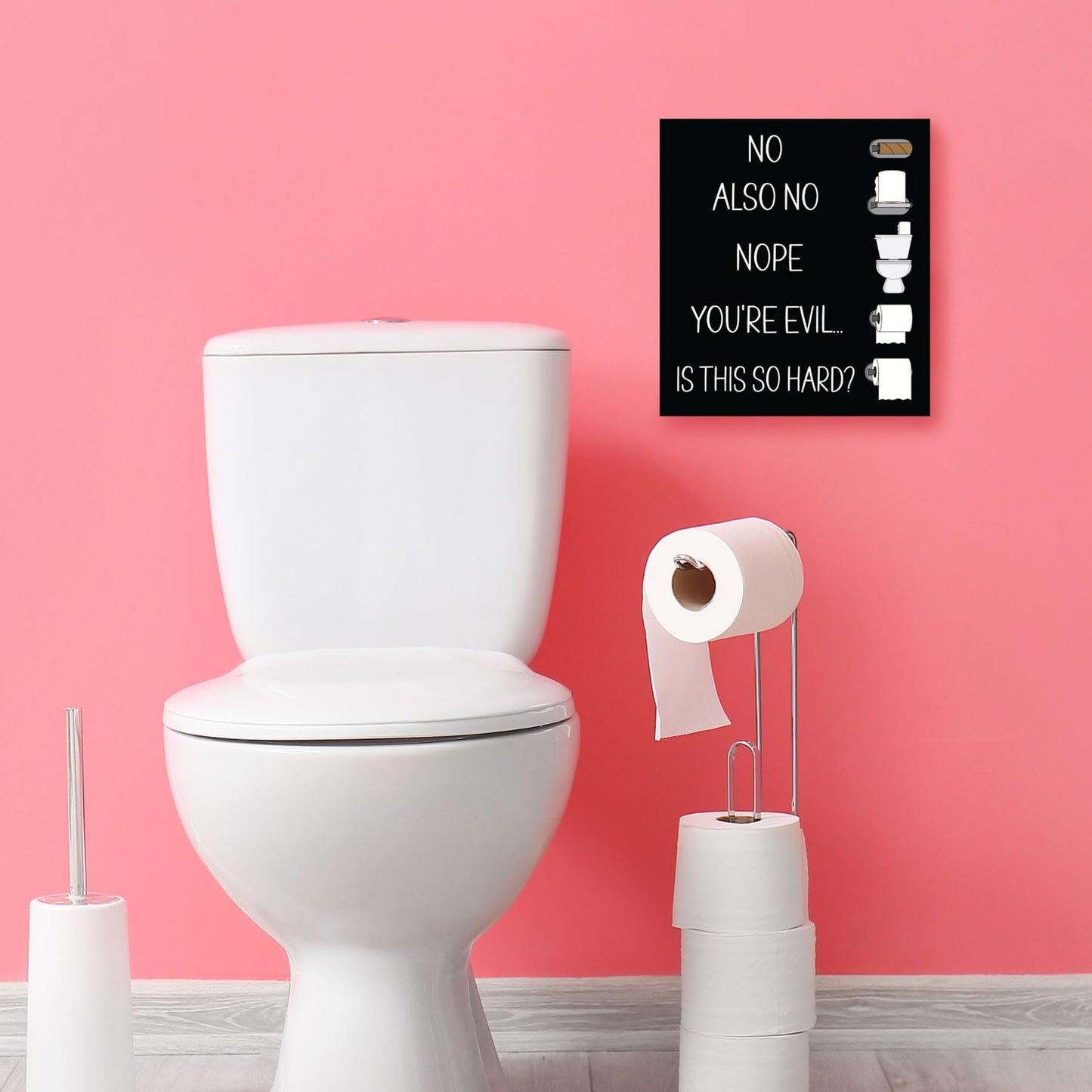 JennyGems Funny Bathroom Signs, Farmhouse Bathroom Wall Decor, Changing the Toilet Paper Farmhouse Bathroom Wall Art, Bathroom Decor, 10x12 Inch Wood Sign