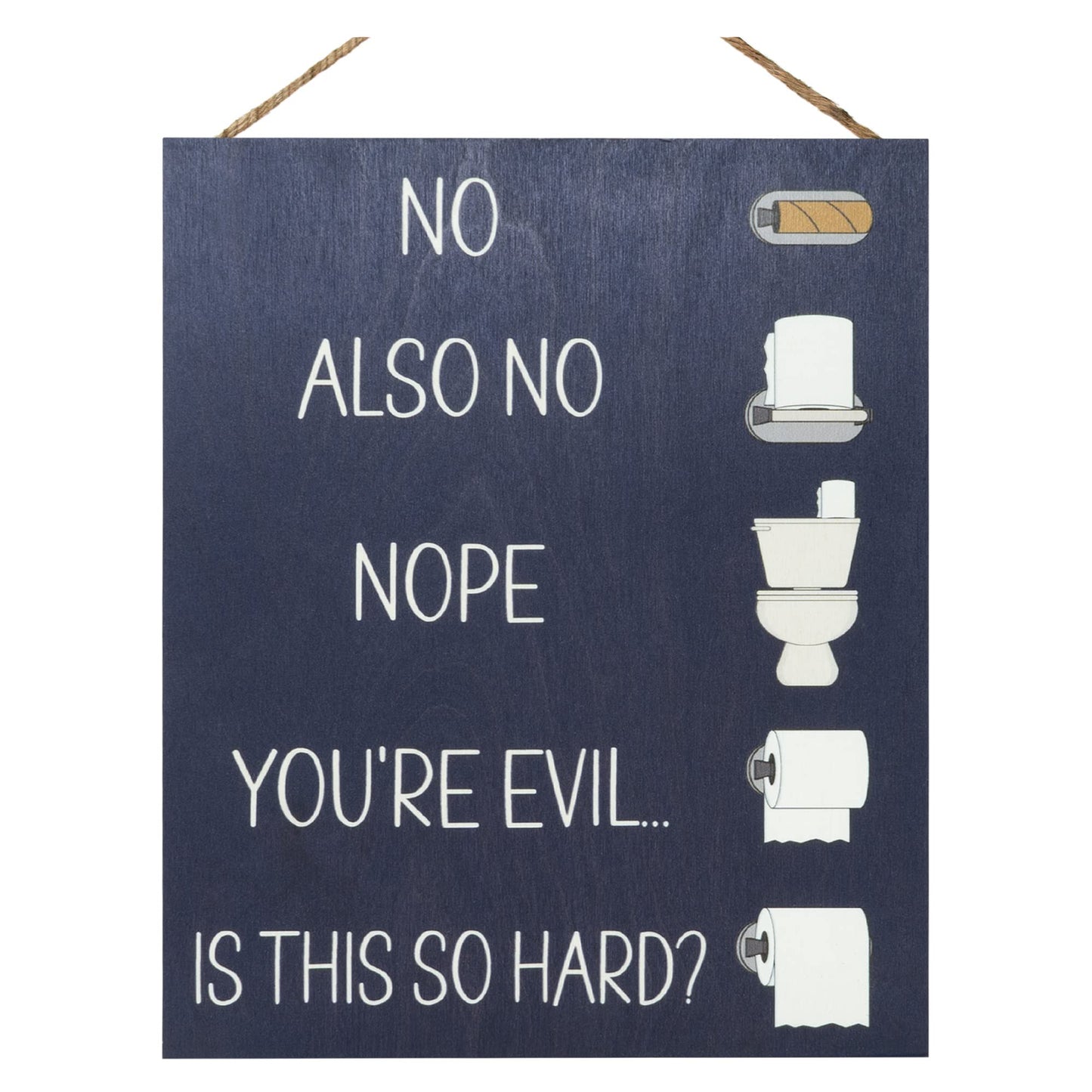 JennyGems Funny Bathroom Signs, Farmhouse Bathroom Wall Decor, Changing the Toilet Paper Farmhouse Bathroom Wall Art, Bathroom Decor, 10x12 Inch Wood Sign