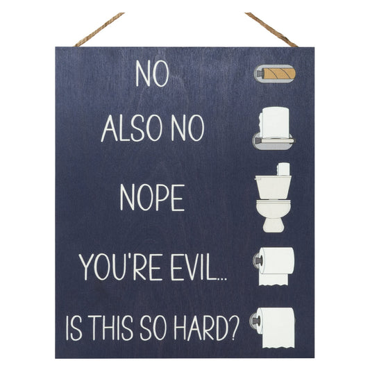 JennyGems Funny Bathroom Signs, Farmhouse Bathroom Wall Decor, Changing the Toilet Paper Farmhouse Bathroom Wall Art, Bathroom Decor, 10x12 Inch Wood Sign