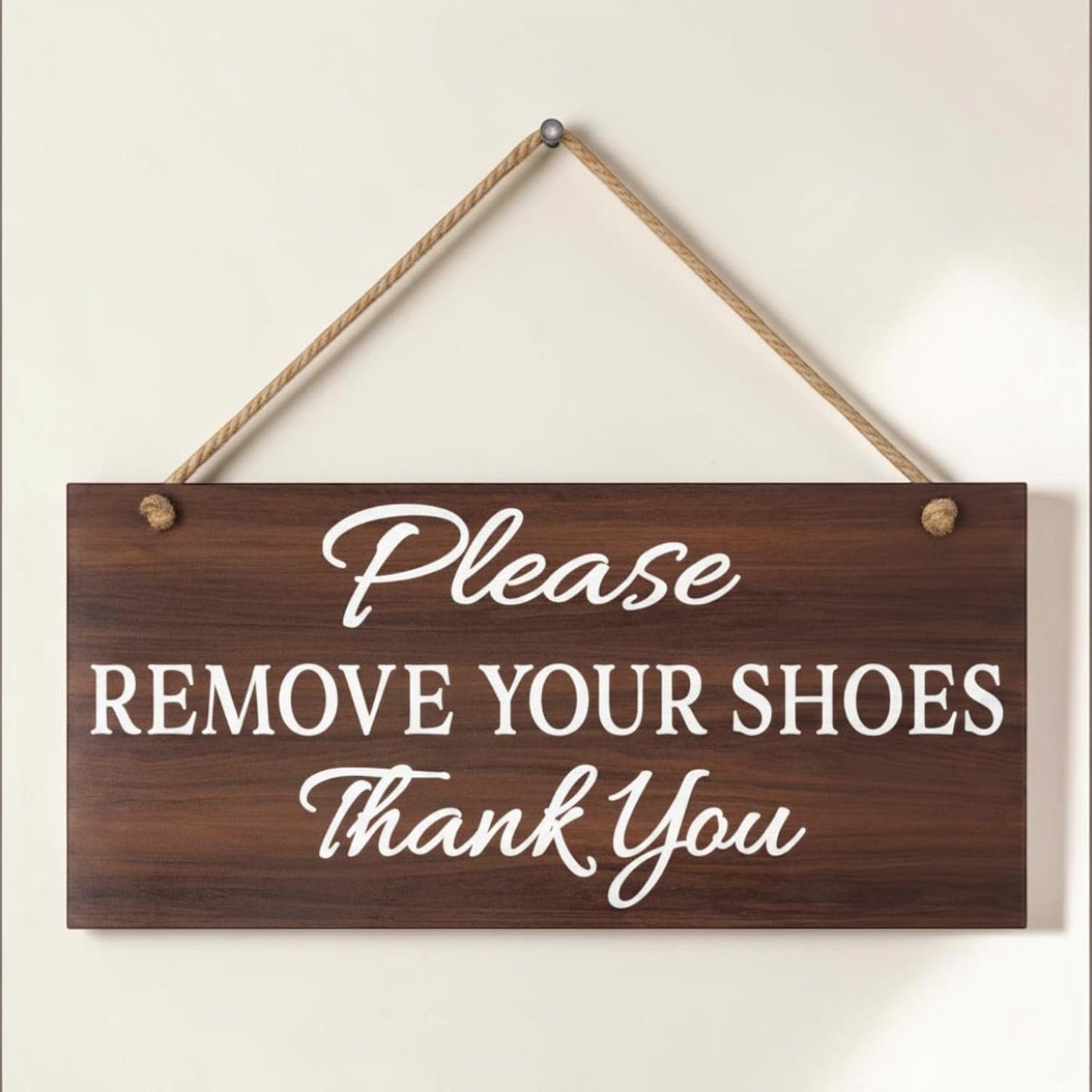 Please Remove Your Shoes Thank You, No Shoes Sign