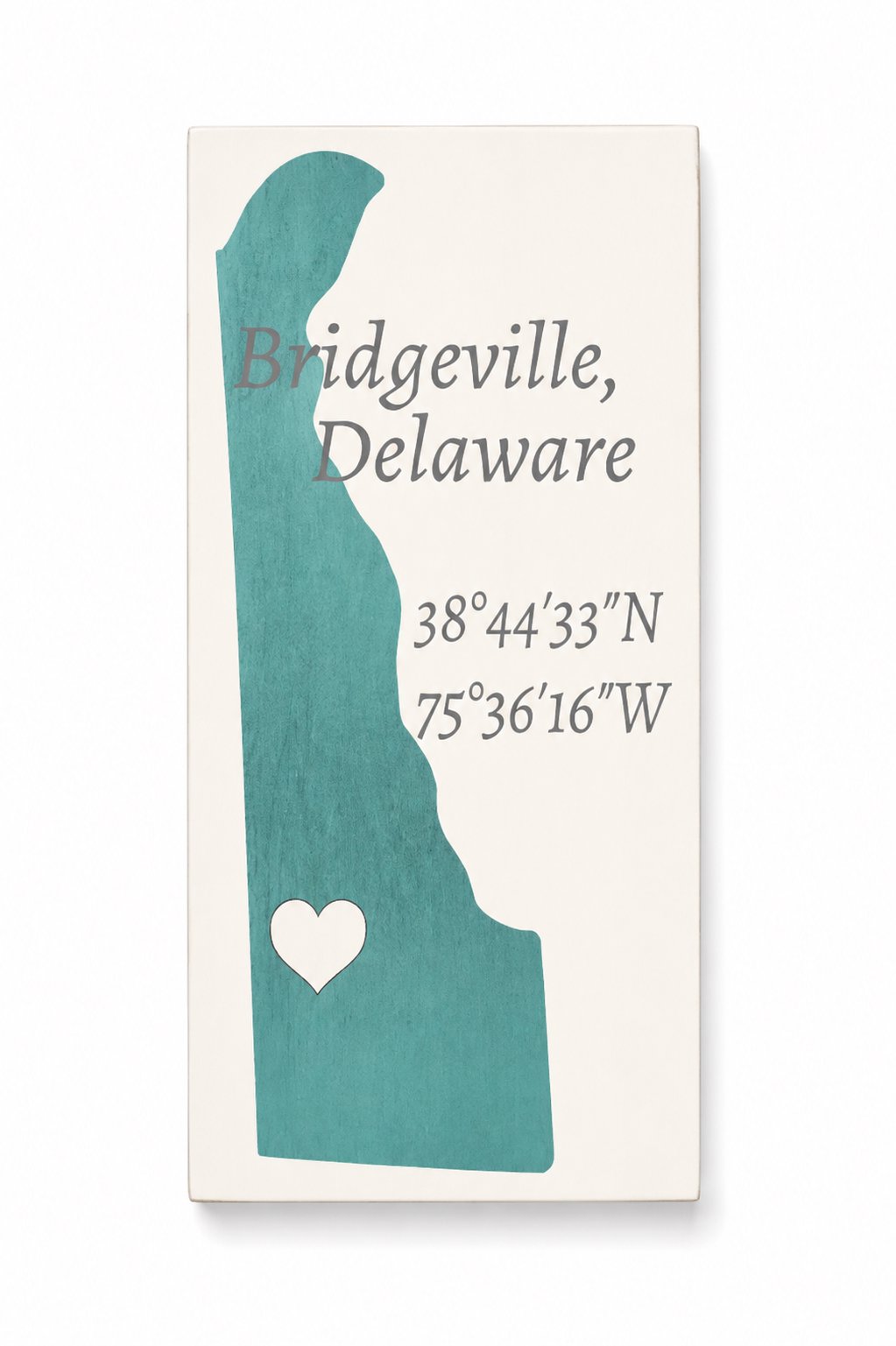 Bridgeville Delaware Sign: Handmade Wood Souvenir, Delaware Pride