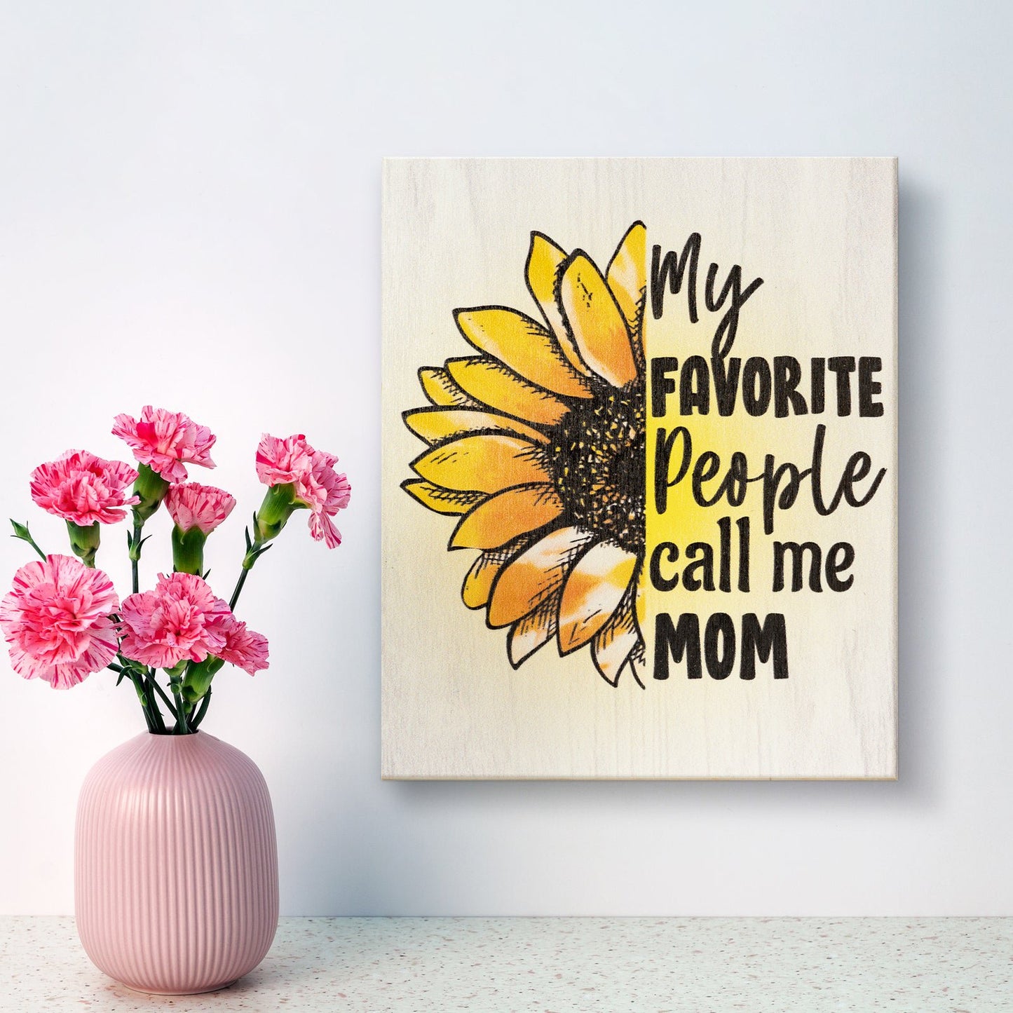 JennyGems Mom Gifts, My Favorite People Call Me Mom Sign, Mothers Day Gifts