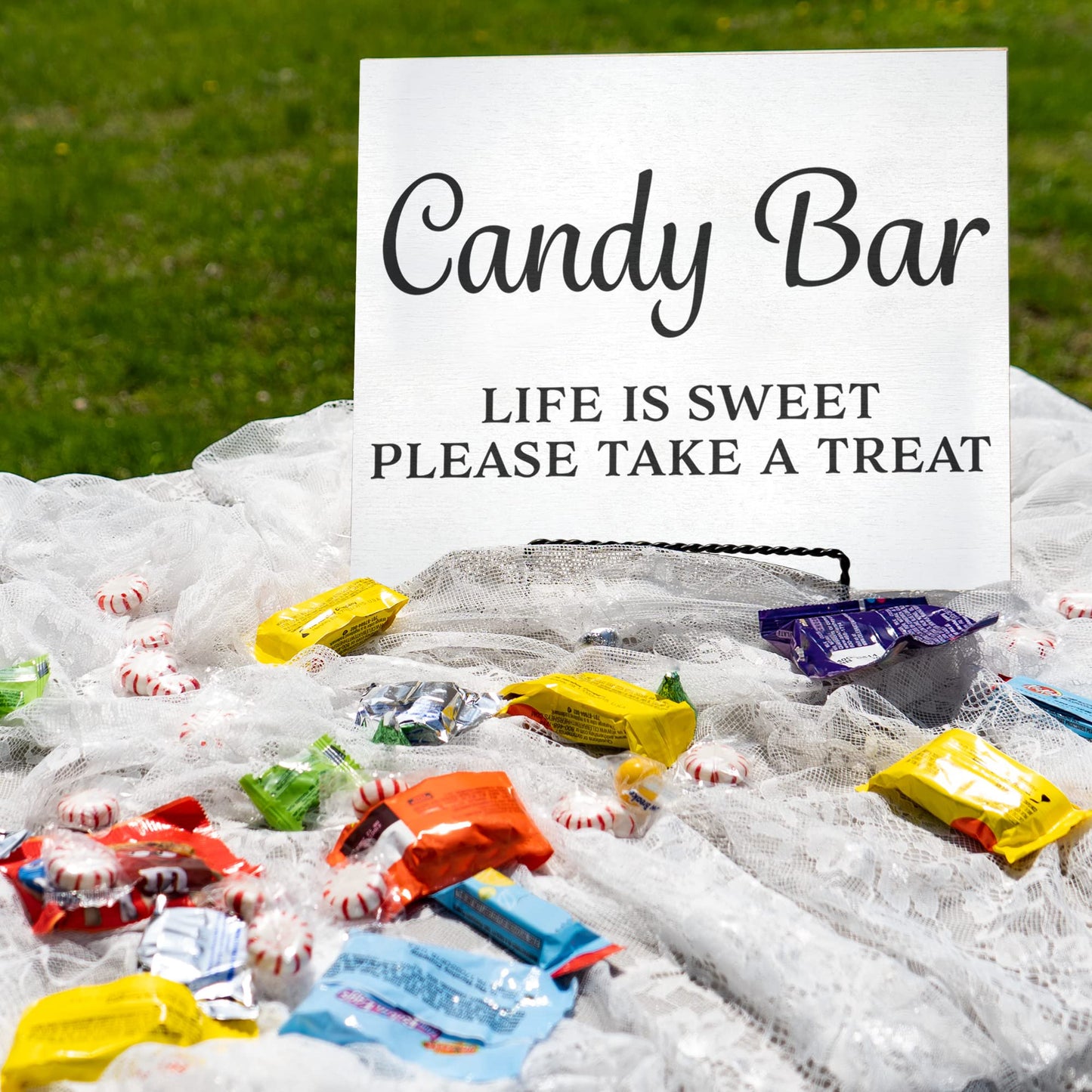 Candy Buffet Sign, Wedding and Event Decor, Black