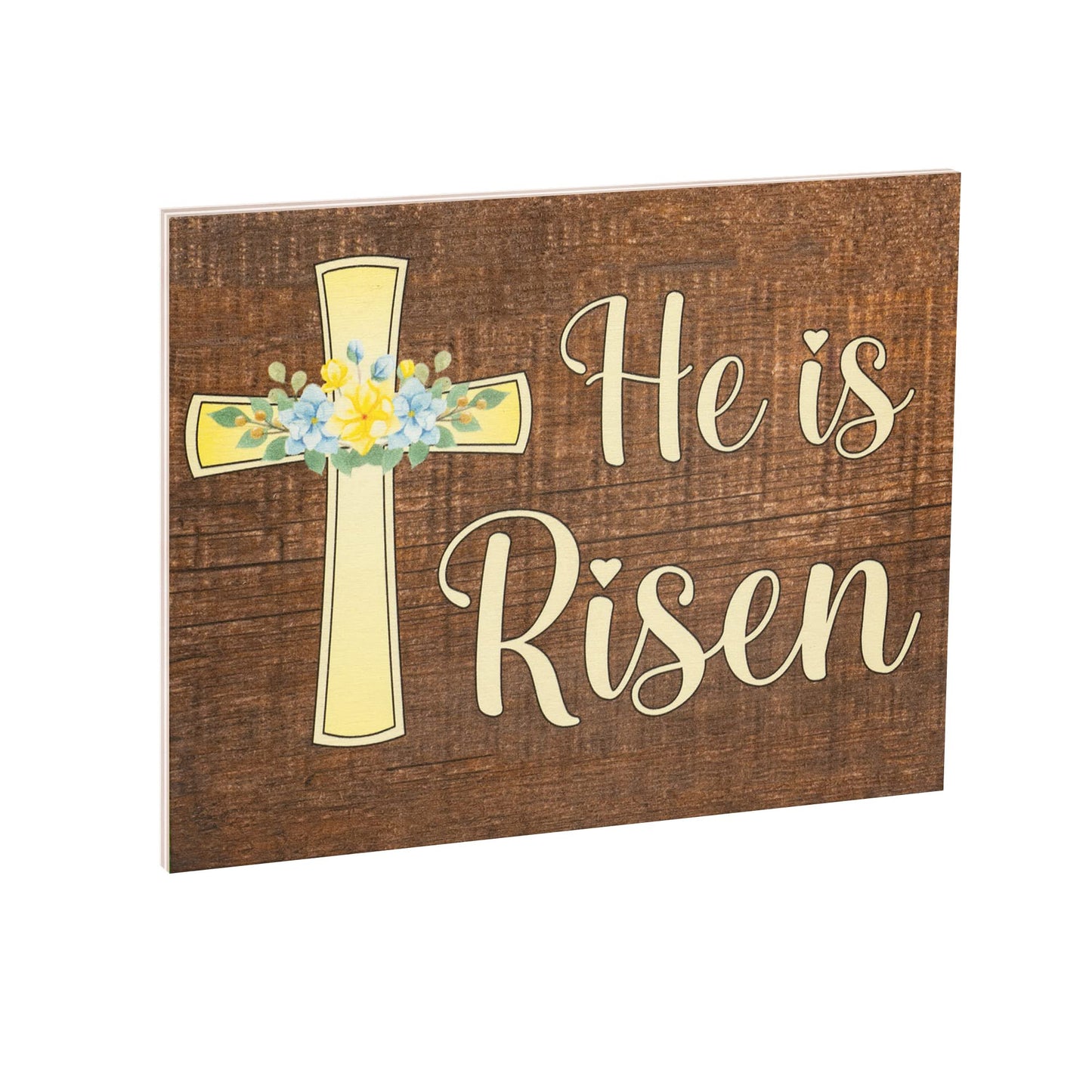 JennyGems Easter Decorations for the Home, Easter Sign, Farmhouse Easter Decor, 7.25 x 6 Wooden Sign, Made in USA