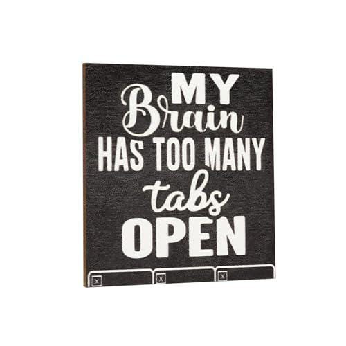 Funny Refrigerator Magnet: My Brain Has Too Many Tabs, Office Humor