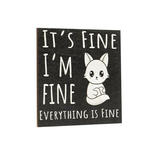 Funny Fridge Magnet: It's Fine, I'm Fine - Locker Office Decor
