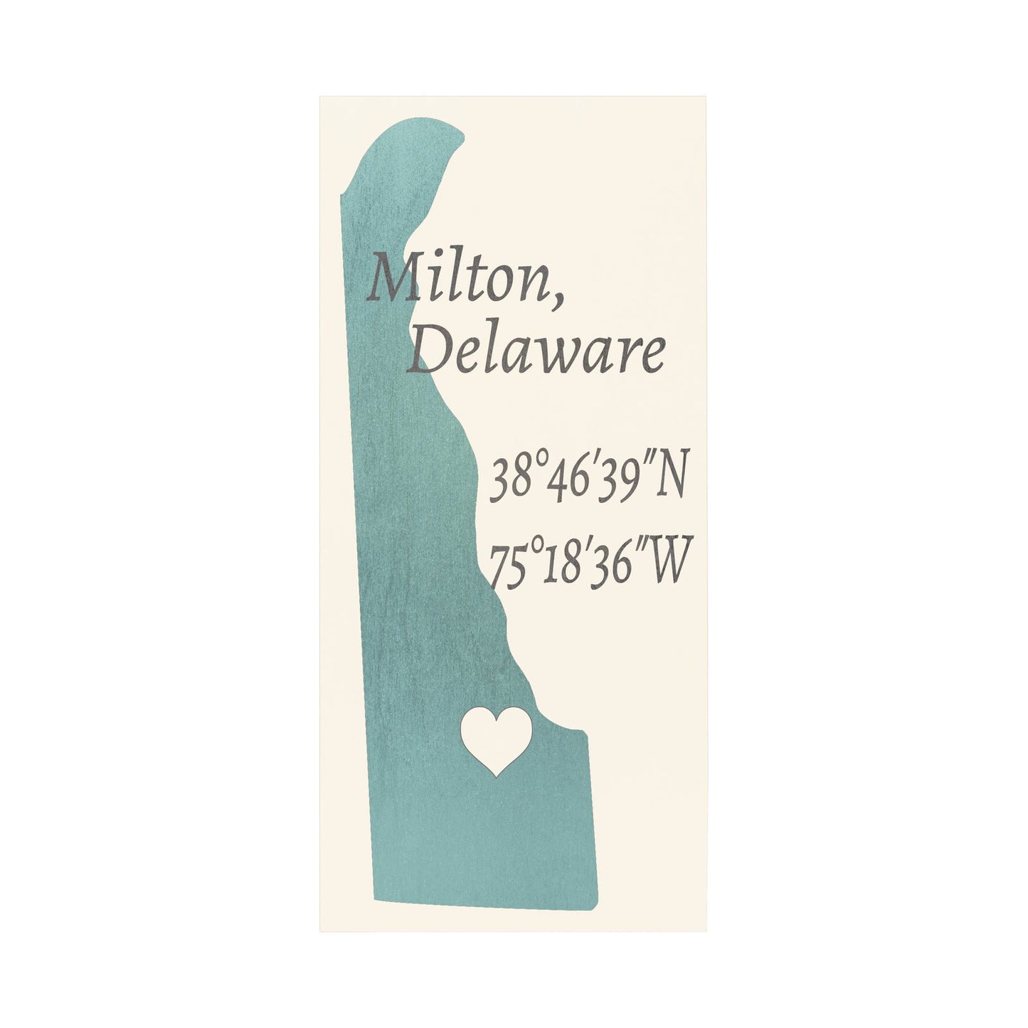 JennyGems Milton, Delaware Nautical Real Wood Sign | Made in USA