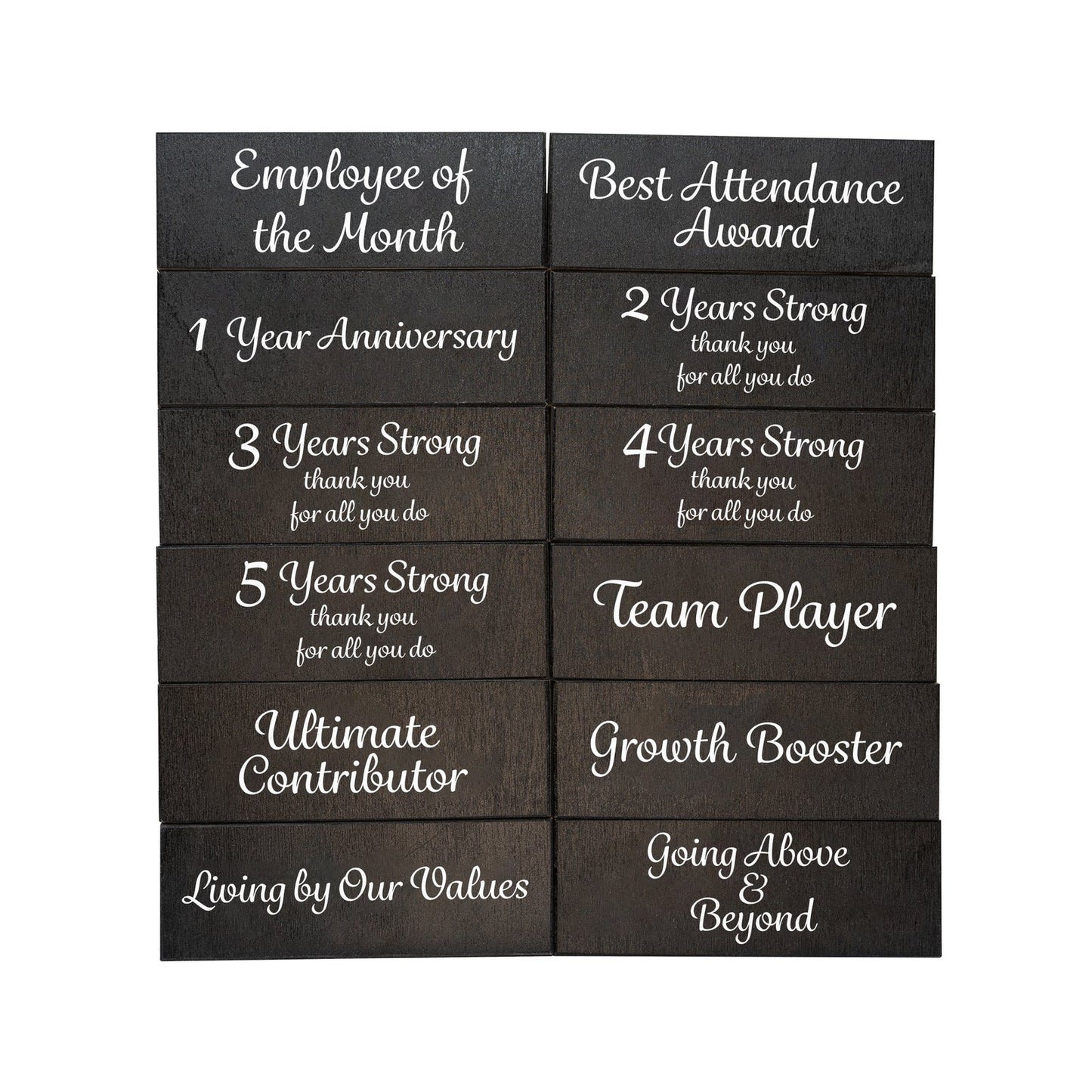 JennyGems Employee Anniversary/Motivation Gifts for Coworkers, Thank You Blocks