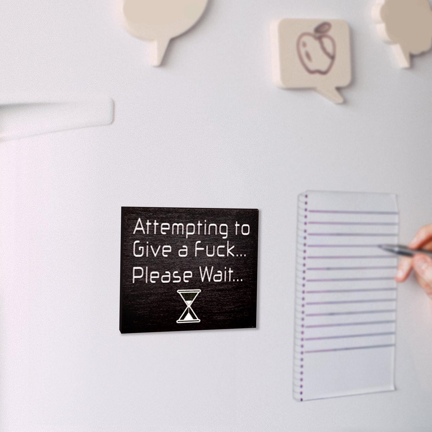 Funny Fridge Magnet: Attempting to Give a Fuck, Inappropriate Gift