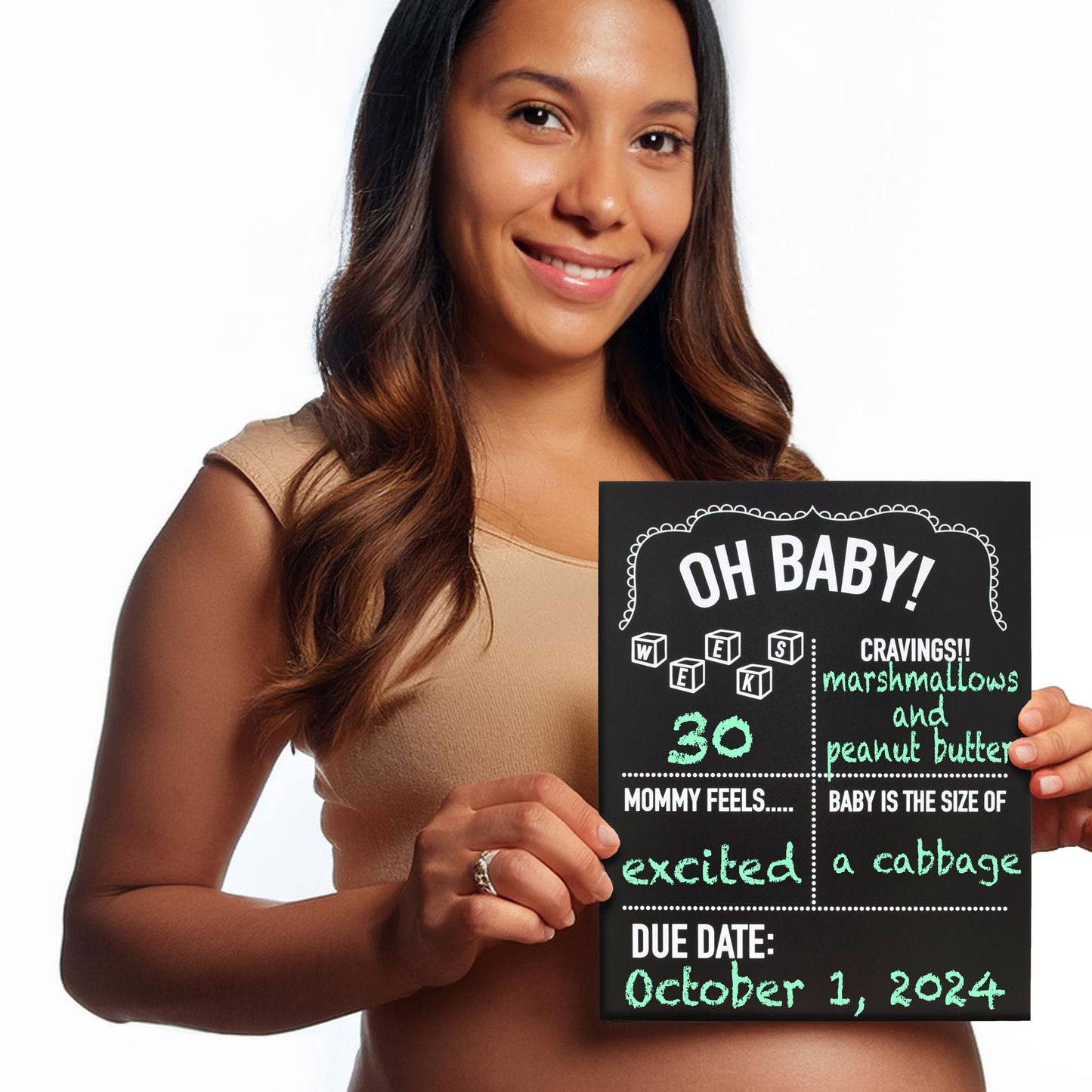 Pregnancy Announcement Chalkboard
