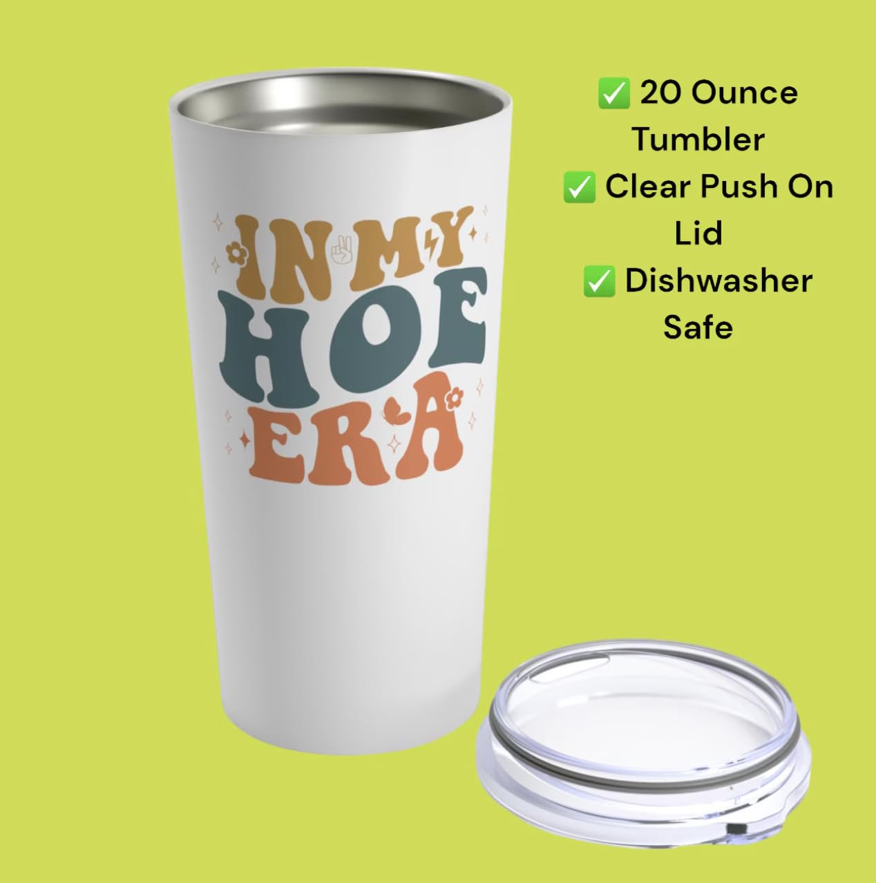 In My Hoe Era Tumbler, Funny Gift for BFF,  Birthday Gift for Friend, Newly Divorced Friend, Single Friend Gifts