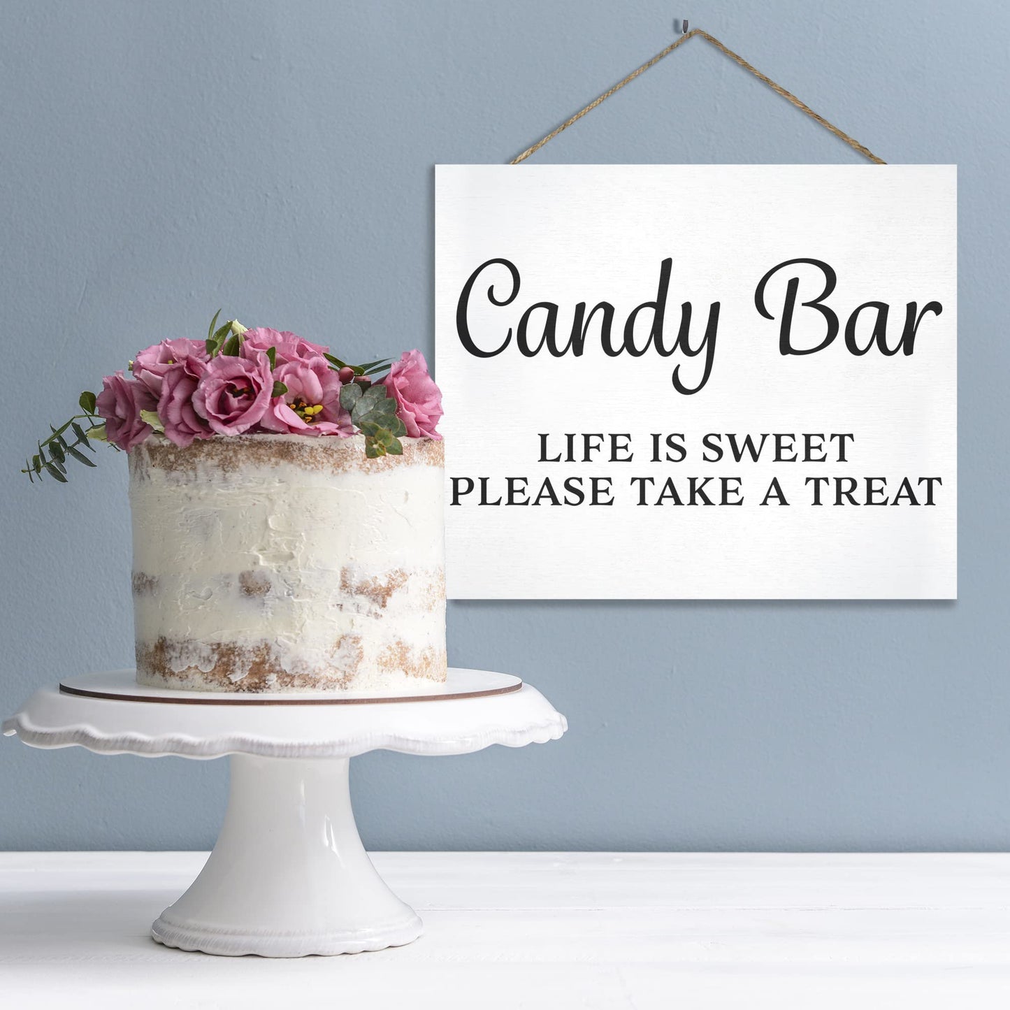 Candy Buffet Sign, Wedding and Event Decor, Black