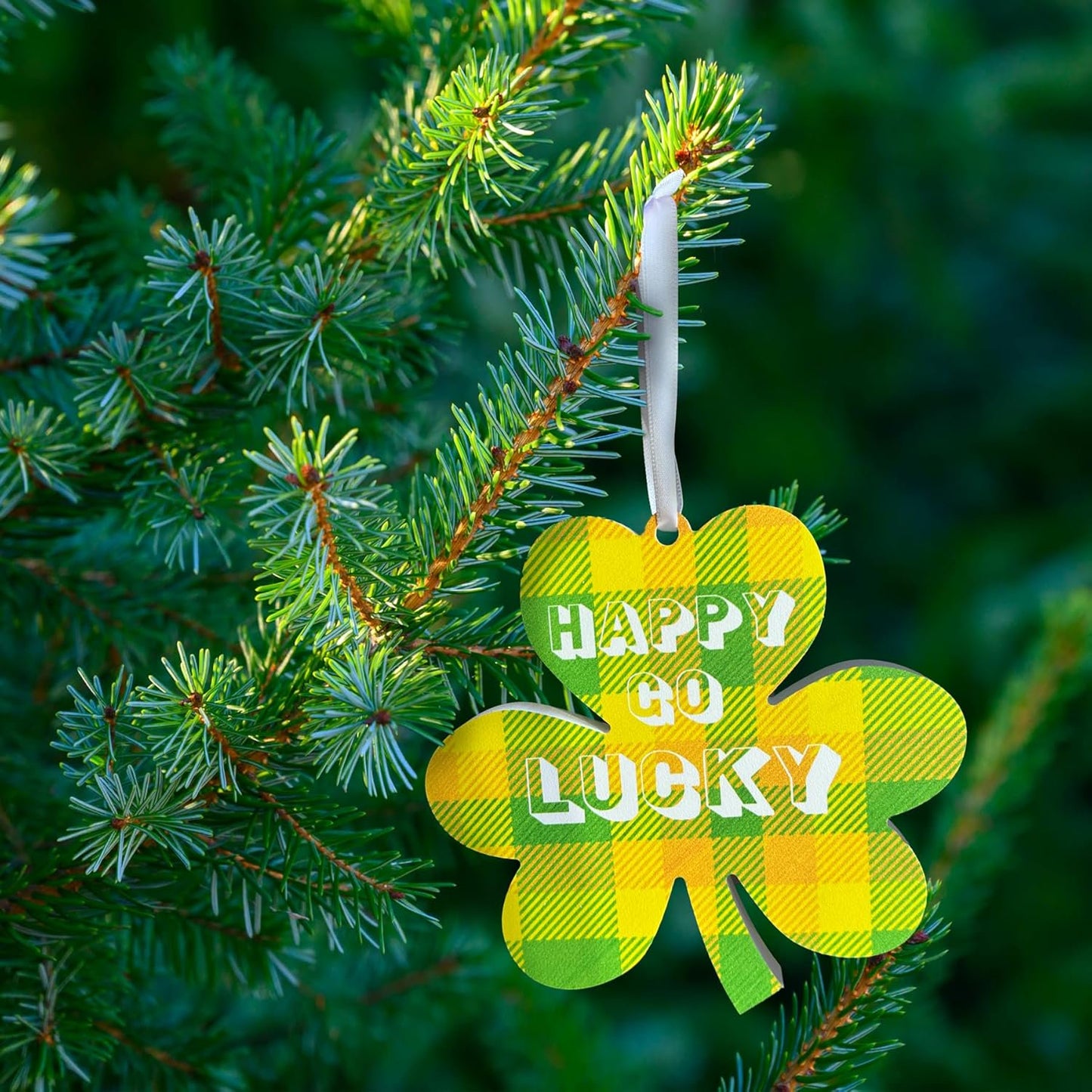Shamrock Ornaments 4pc Set, St. Patrick's Day Decor