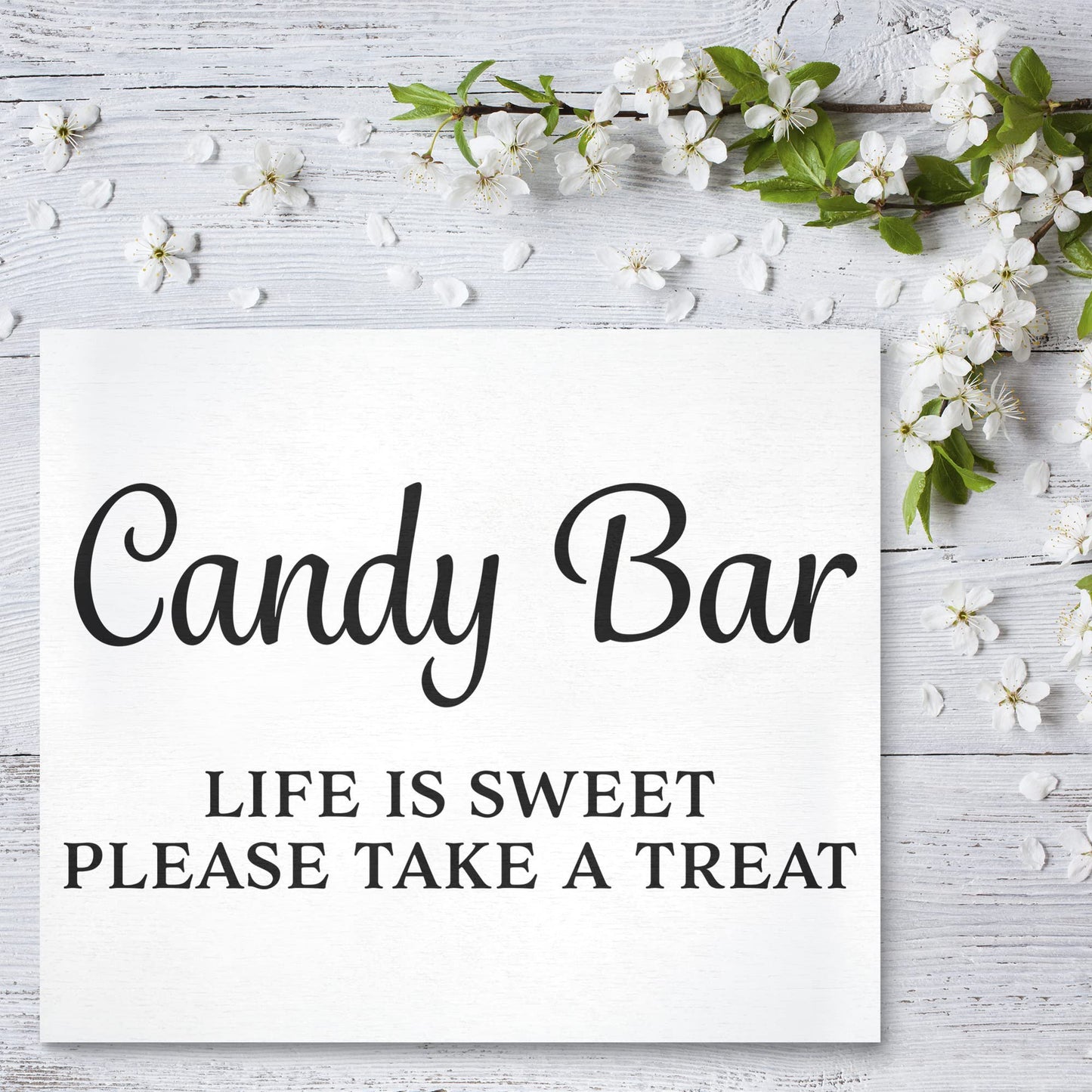 Candy Buffet Sign, Wedding and Event Decor, Black