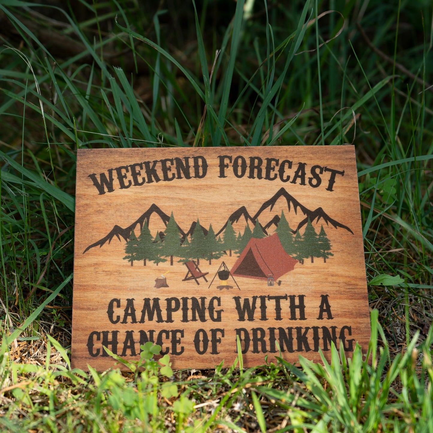 JennyGems Camper Gifts for Women, Gift for Campers Weekend Forecast Camp Sign