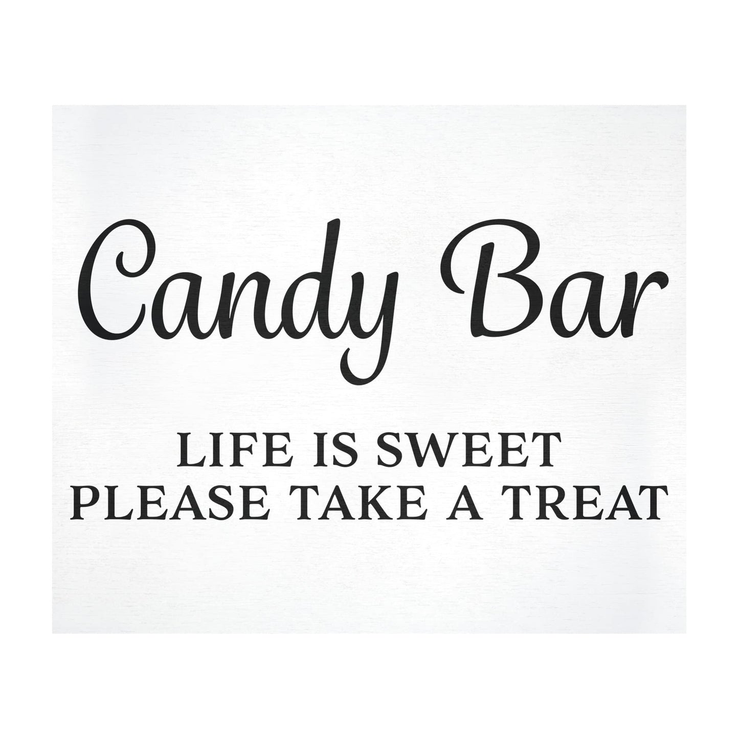 Candy Buffet Sign, Wedding and Event Decor, Black