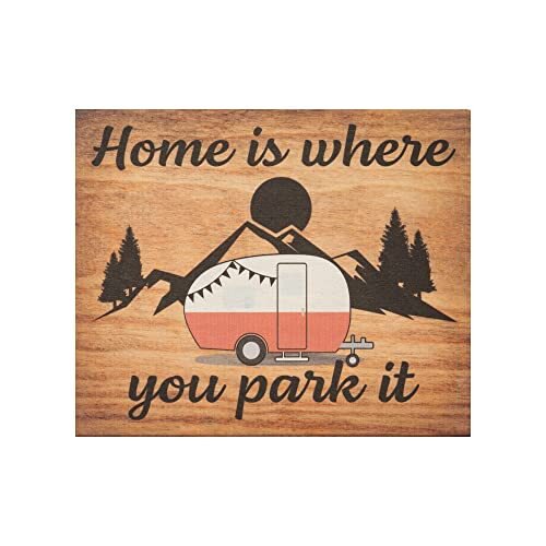 JennyGems Camper Gifts for Women, Gift for Campers (Home Is Where You Park It)