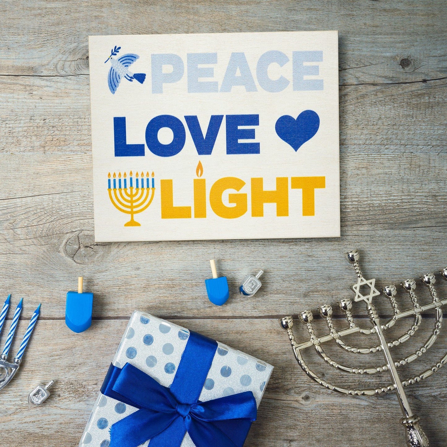 JennyGems Hanukkah Decorations Hanukkah Party Decorations, Hanukkah Gifts Sign