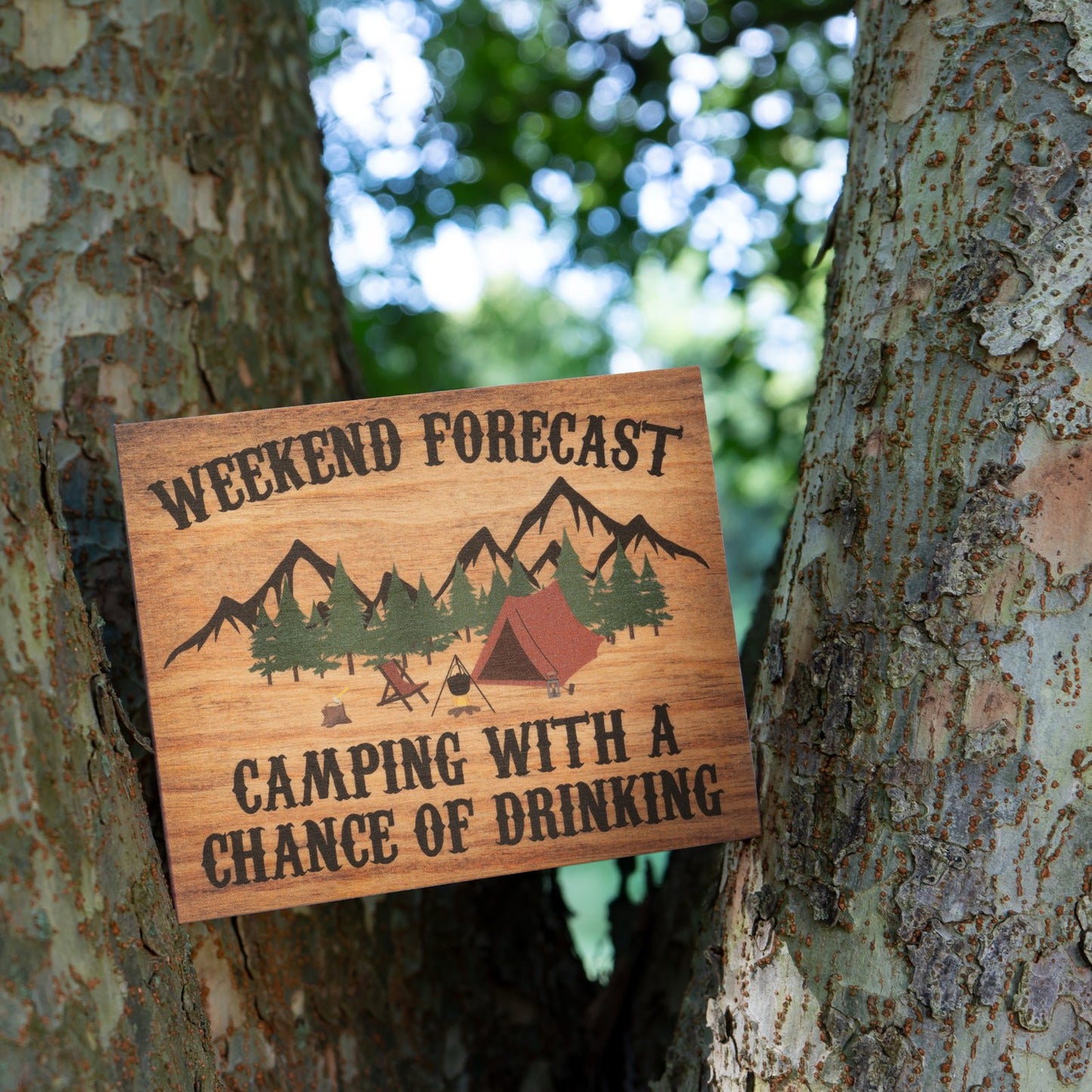 JennyGems Camper Gifts for Women, Gift for Campers Weekend Forecast Camp Sign