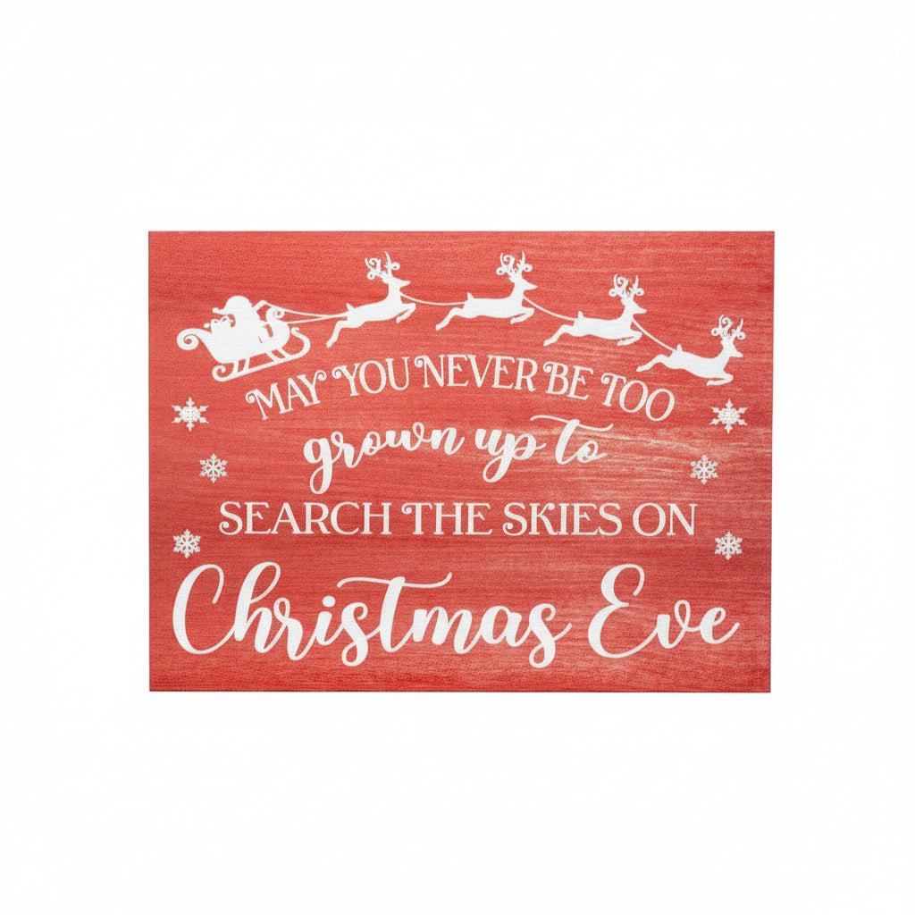 Skies On Christmas Eve Wood Sign, Christmas Decorations, Holiday Decor, Winter Decor, Christmas Gifts, American Made