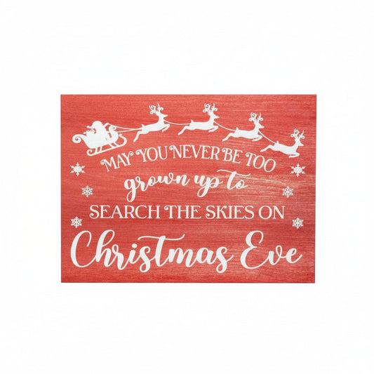 Skies On Christmas Eve Wood Sign, Christmas Decorations, Holiday Decor, Winter Decor, Christmas Gifts, American Made
