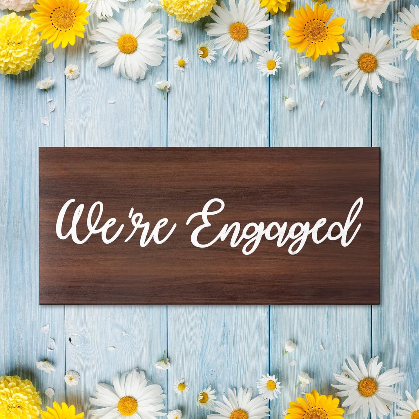 We're Engaged | Engagement Photo Prop Sign | Engagement Announcement | Engagement Photoshoot Sign | Engagement Party Decoration|