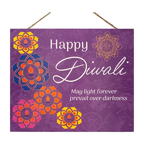 JennyGems Happy Diwali Decorations for Home, Diwali Gifts, Diwali Decor (Purple)