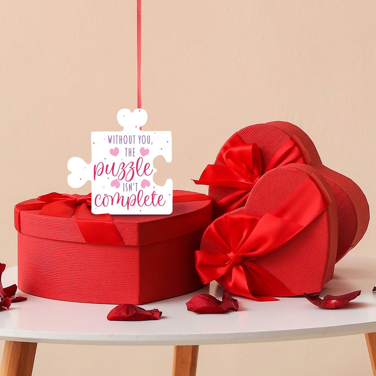 Valentines Day Decor, Without You the Puzzle Isn't Complete PVC Puzzle Sign