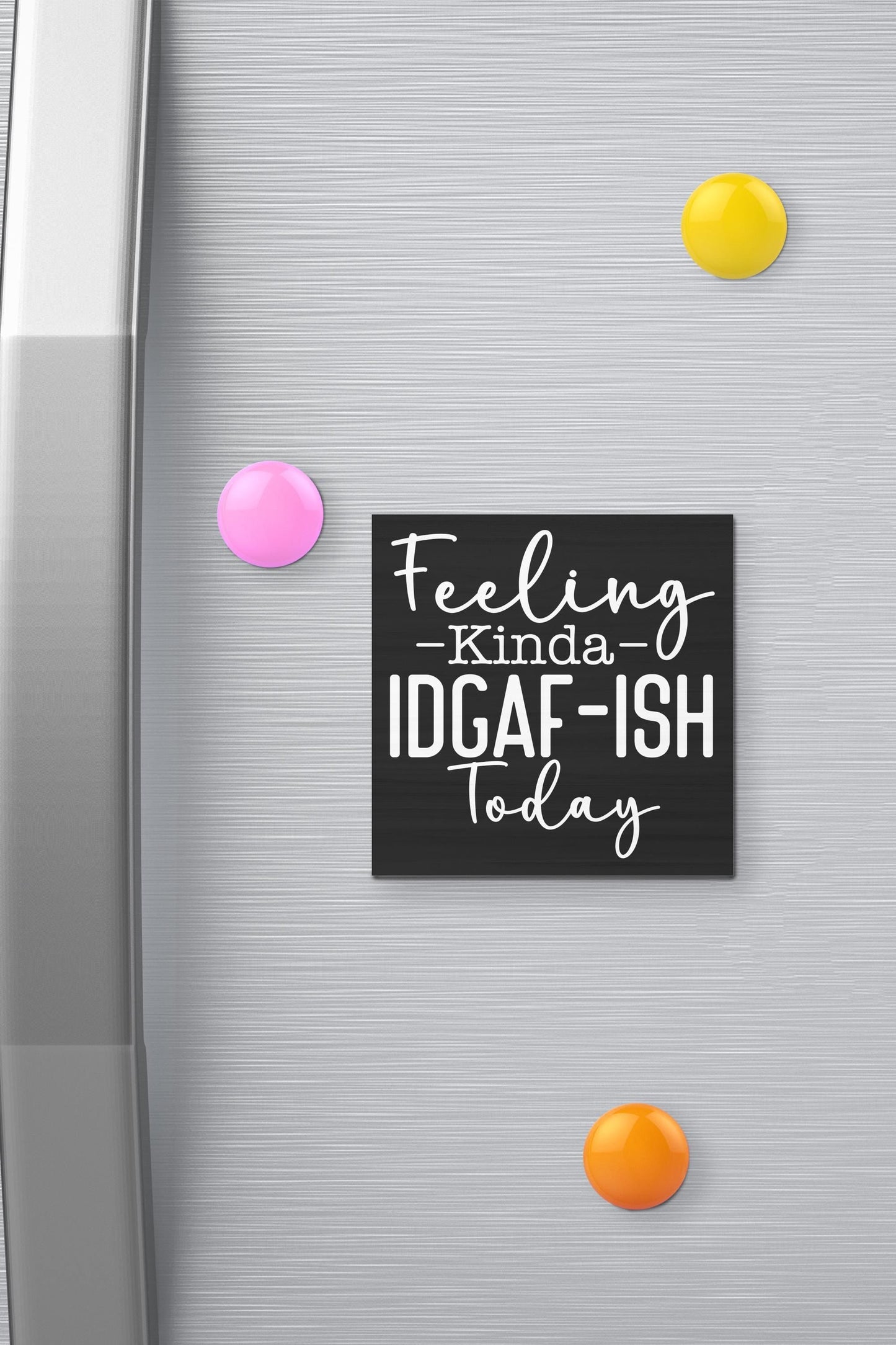 IDGAF Sarcastic Fridge Magnet: Funny Office Decor, USA Made