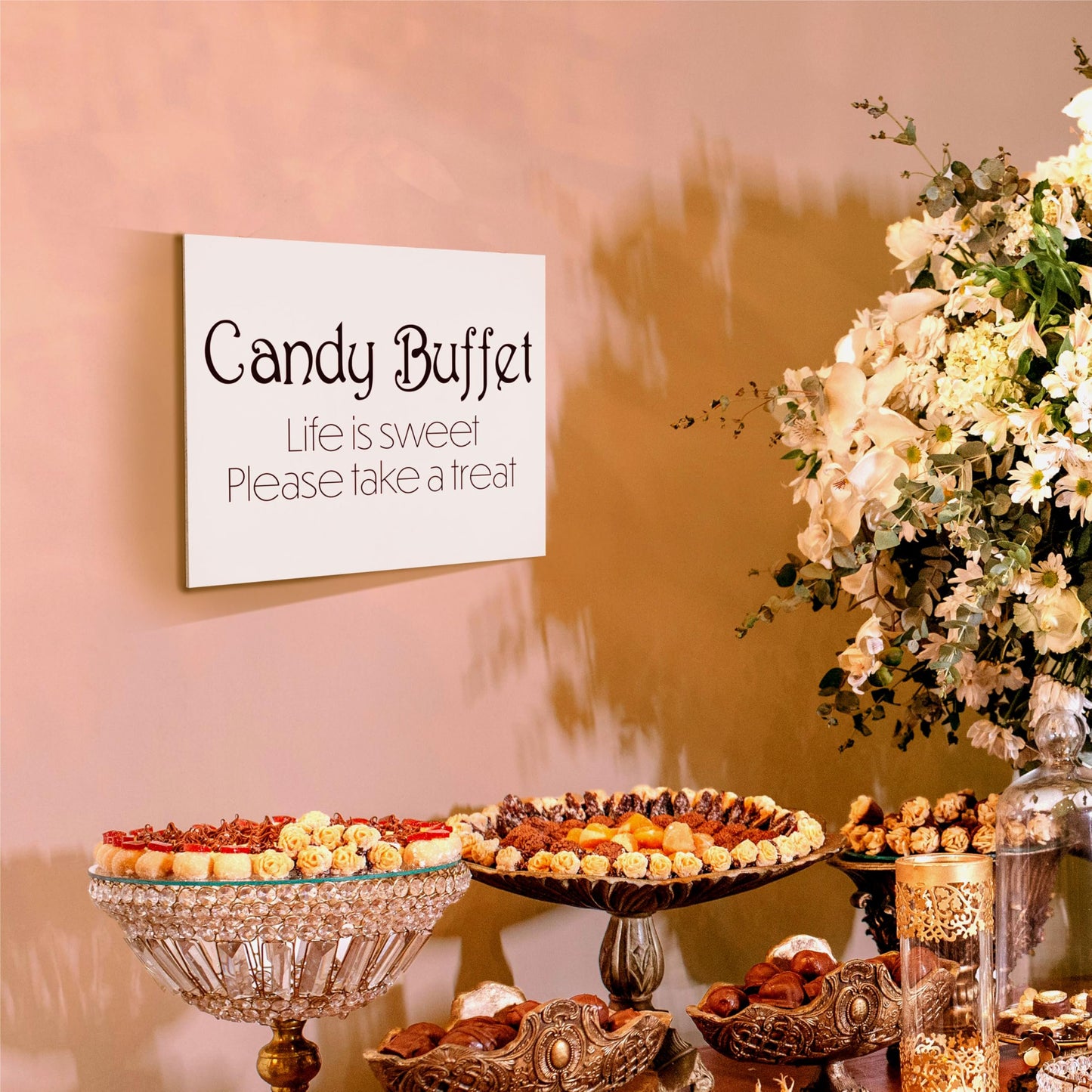 Candy Buffet Sign, Weddings and Event Decor