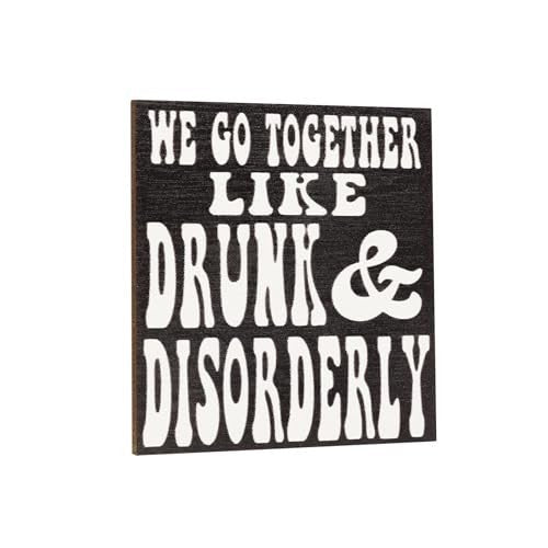 JennyGems We Go Together Like Drunk and Disorderly Funny Refrigerator Magnet
