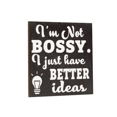 Funny Fridge Magnet: I'm Not Bossy, USA Handmade Wooden Magnet